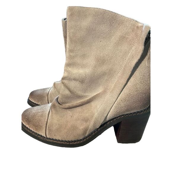 Sbicca Millie Women's Suede Leather Booties in Beige - Picture 16 of 16